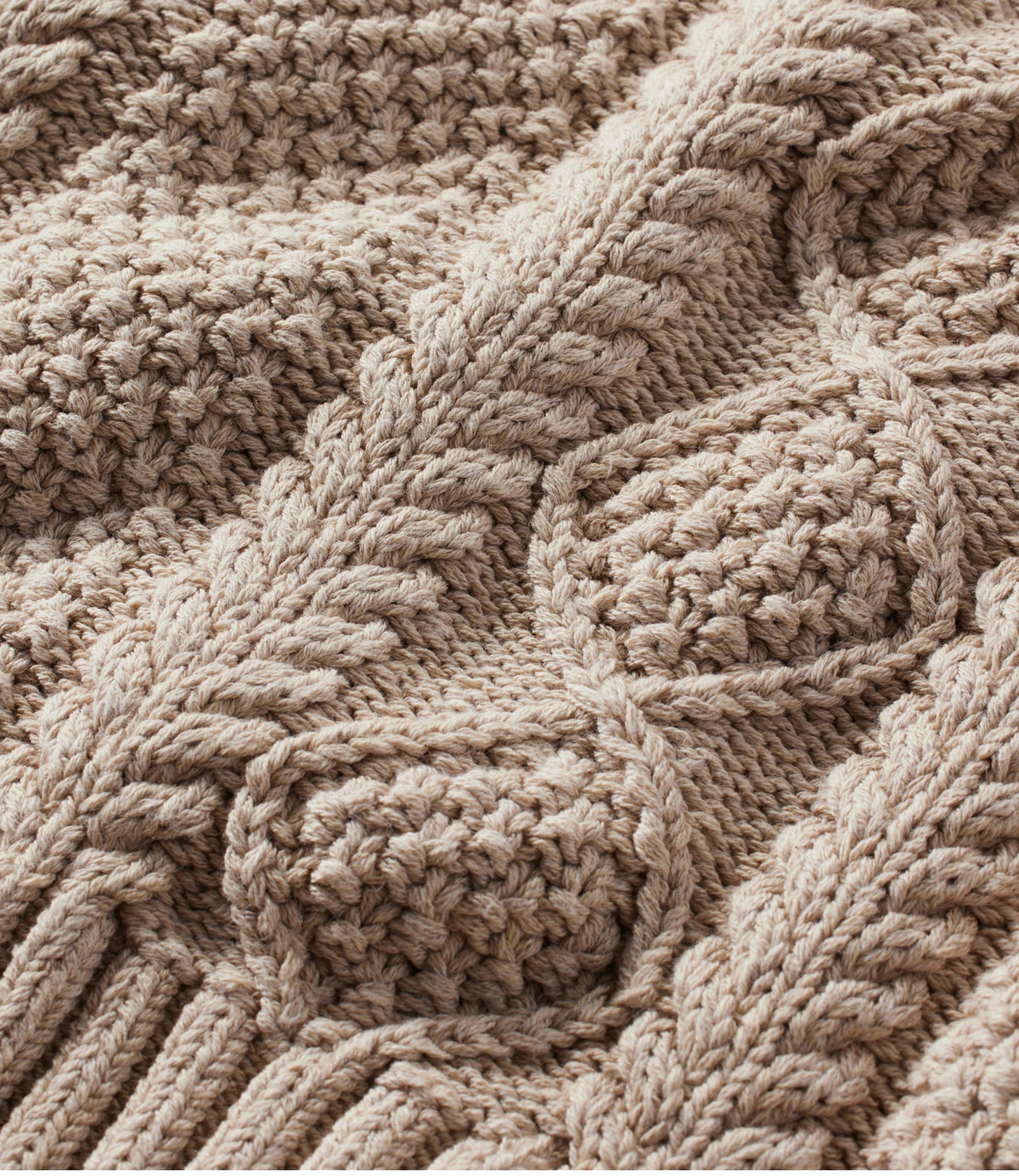 Women's Cotton Cable Knit Crewneck Sweater - Orchid
