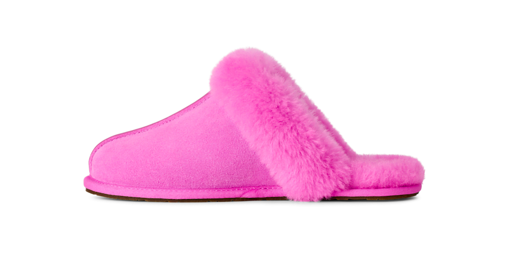 Women's Suede Sheepskin Slide Slipper - Espresso