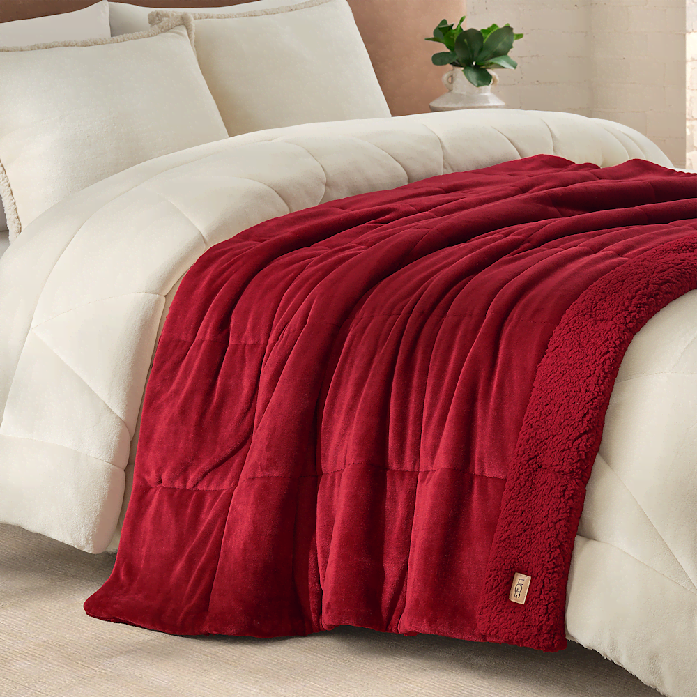 Plush Polyester Throw Blanket - Birch