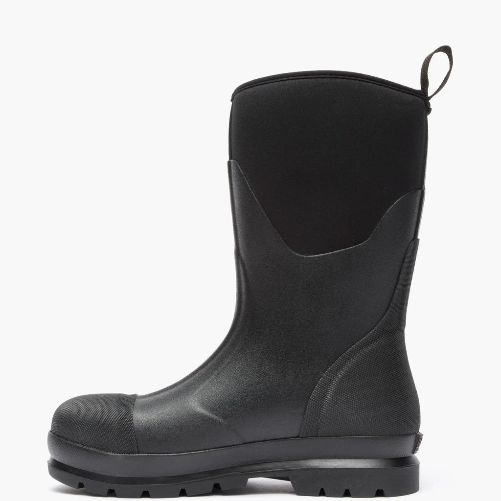 Women's Waterproof Steel Toe Mid Work Boot - Black