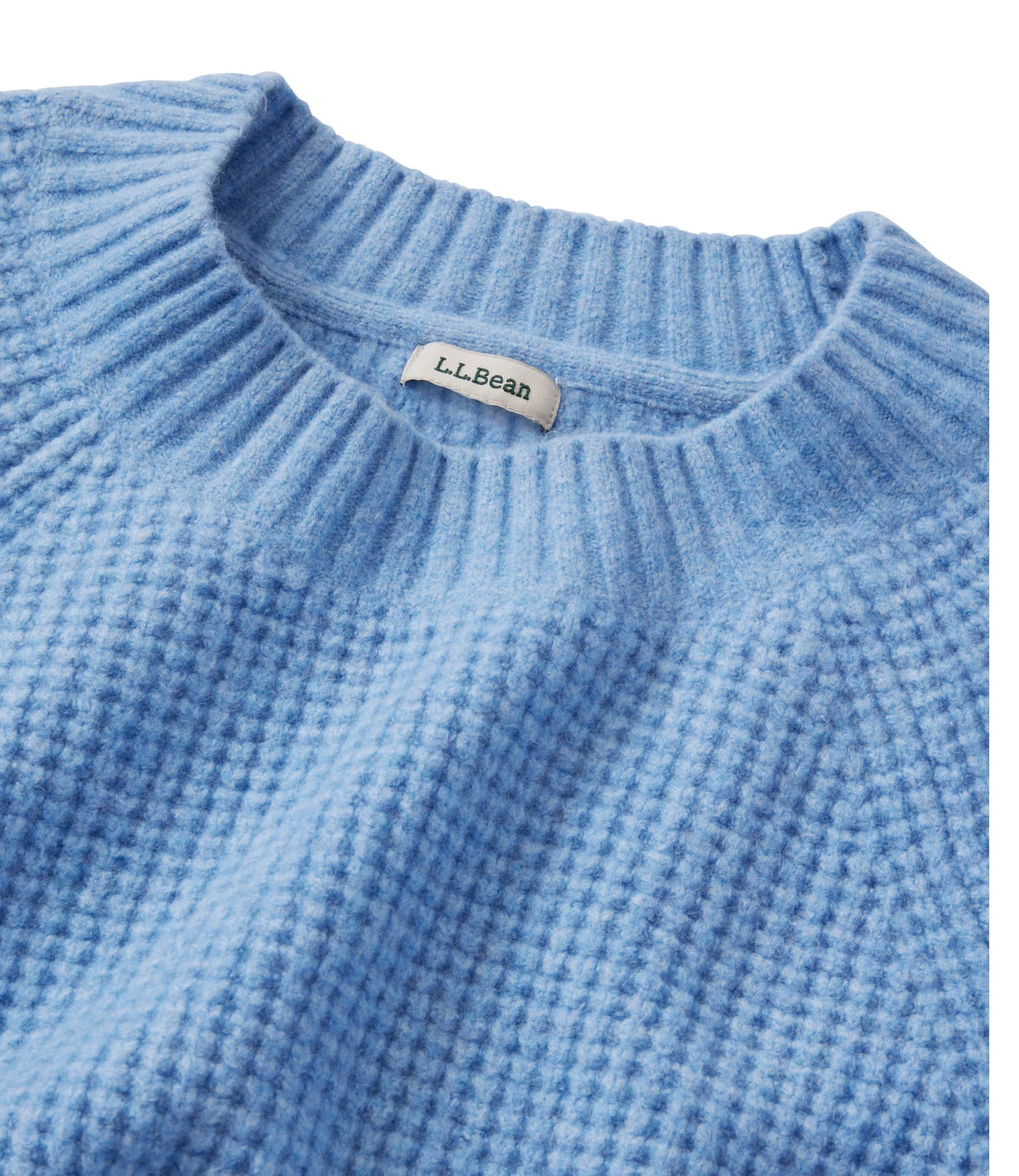 Women's Waffle Crewneck Sweater - Rustic Red