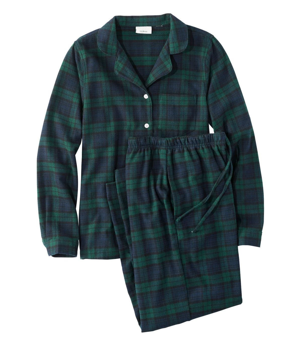 Women's Plaid Cotton Flannel Pajama Set