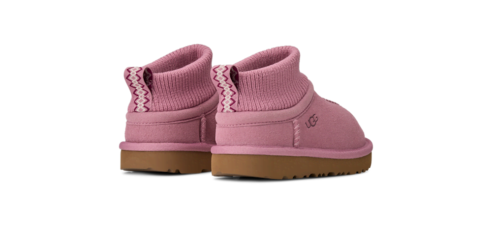 Toddler Stretch-Cuff Suede Boot - Purple