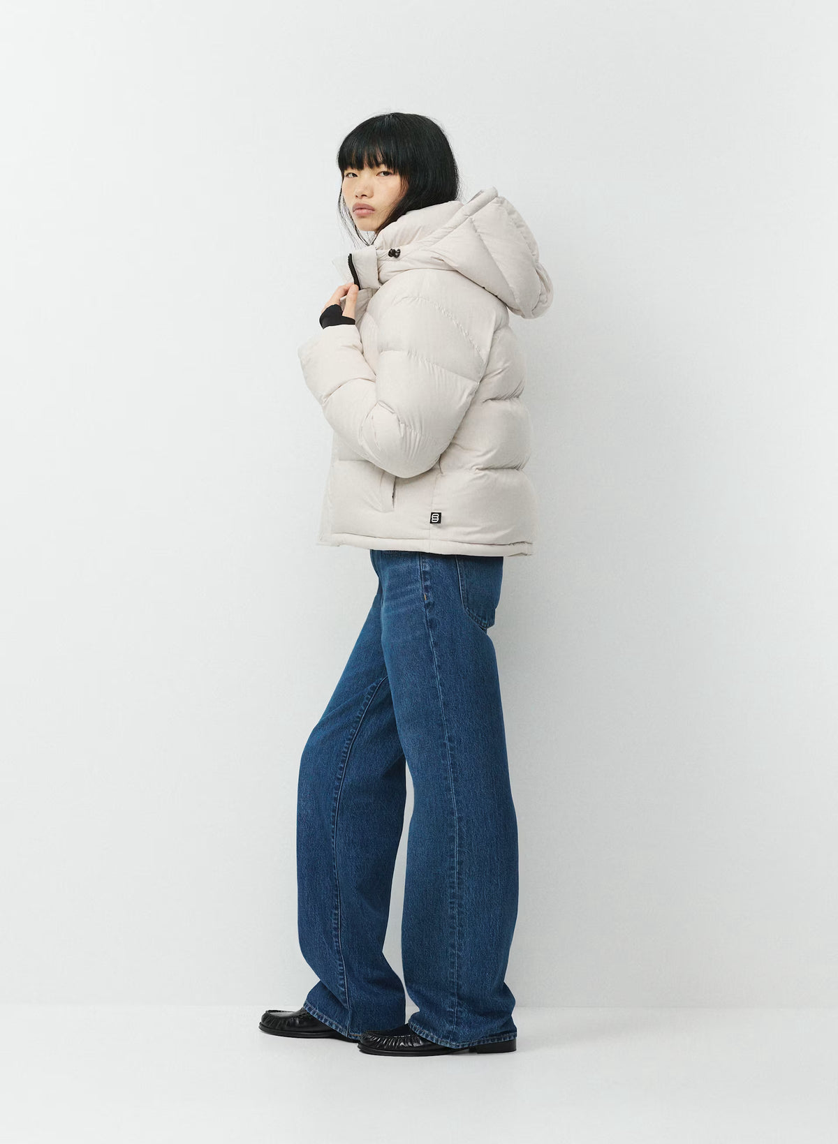 Short Down Puffer Jacket - Blue