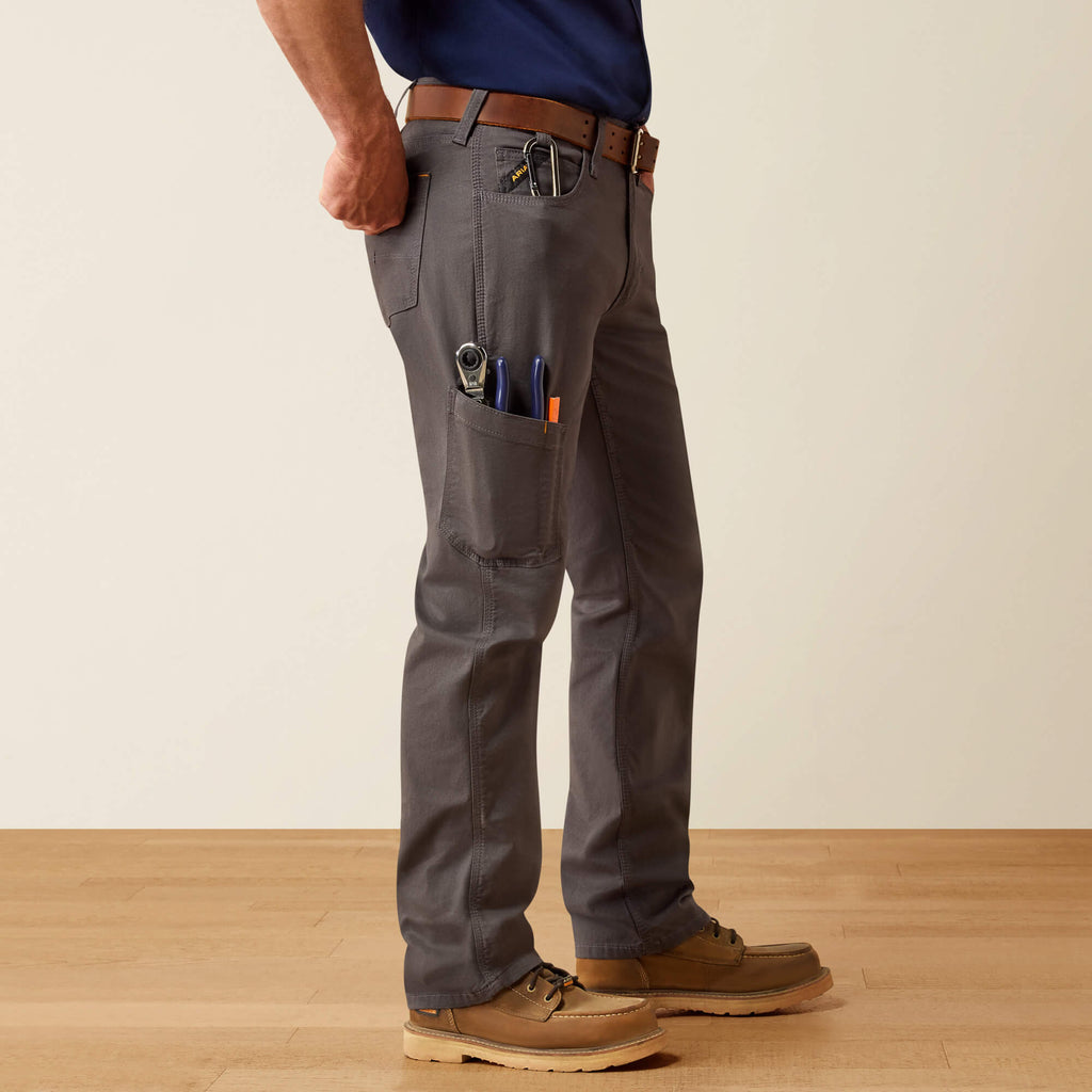 Men's Relaxed Stretch Canvas Work Pants - Khaki