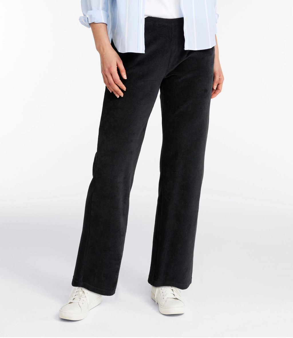 Women's Stretch Corduroy Straight-Leg Pants - Khaki