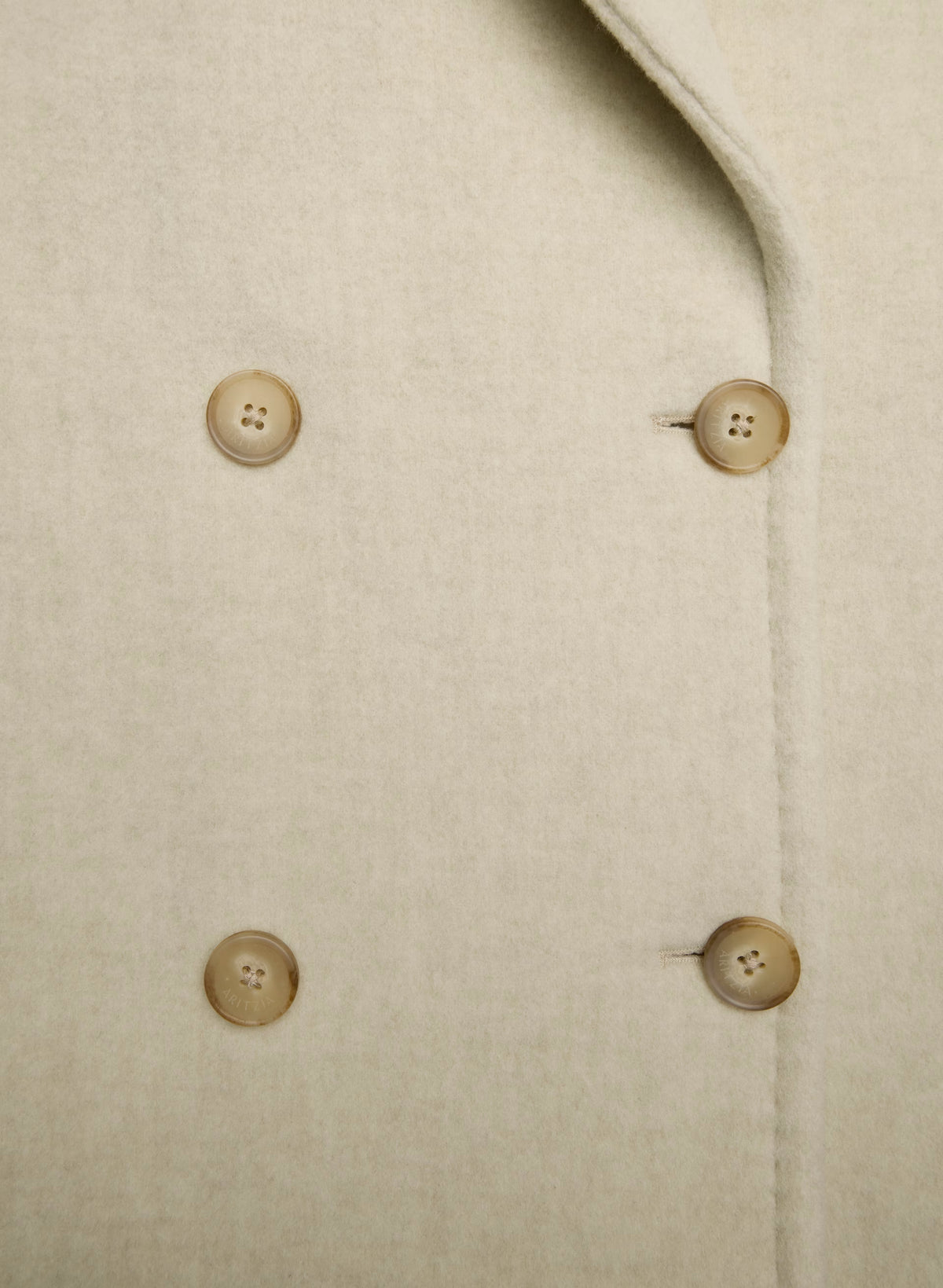 Double-Breasted Wool Cashmere Coat - Herringbone