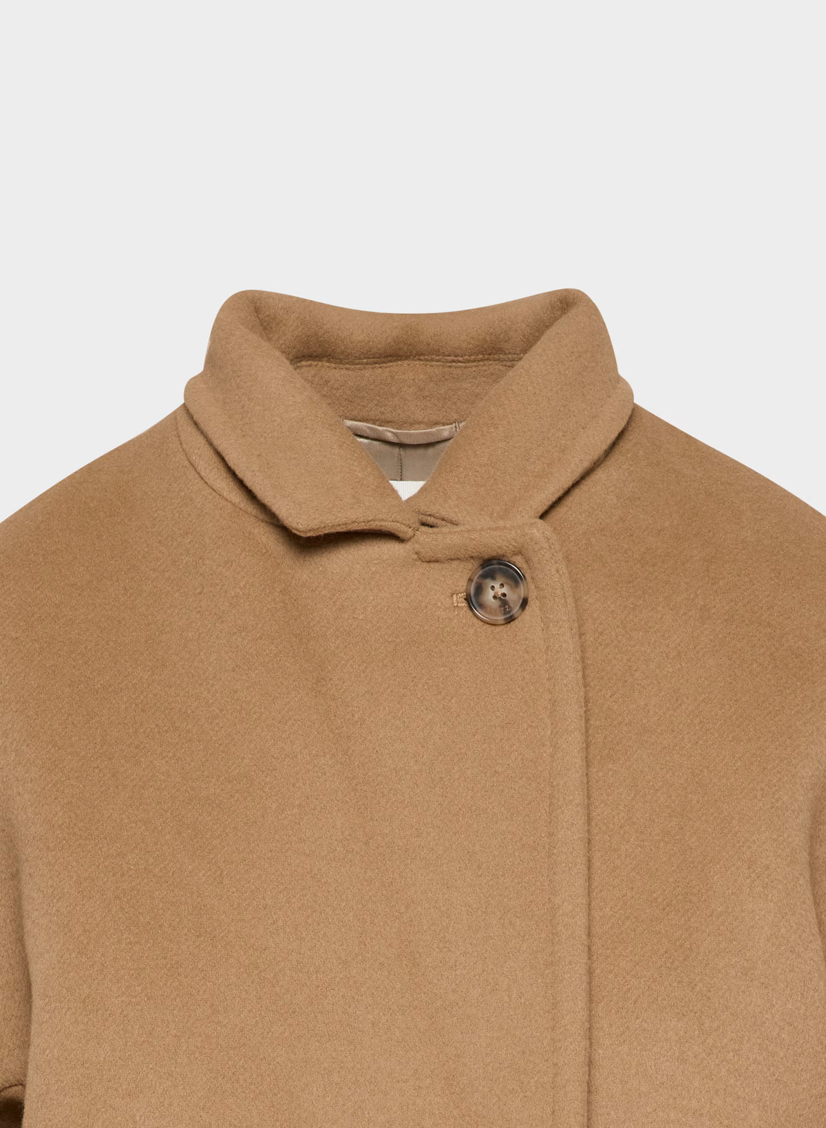 Double-Breasted Wool Cashmere Coat - Herringbone