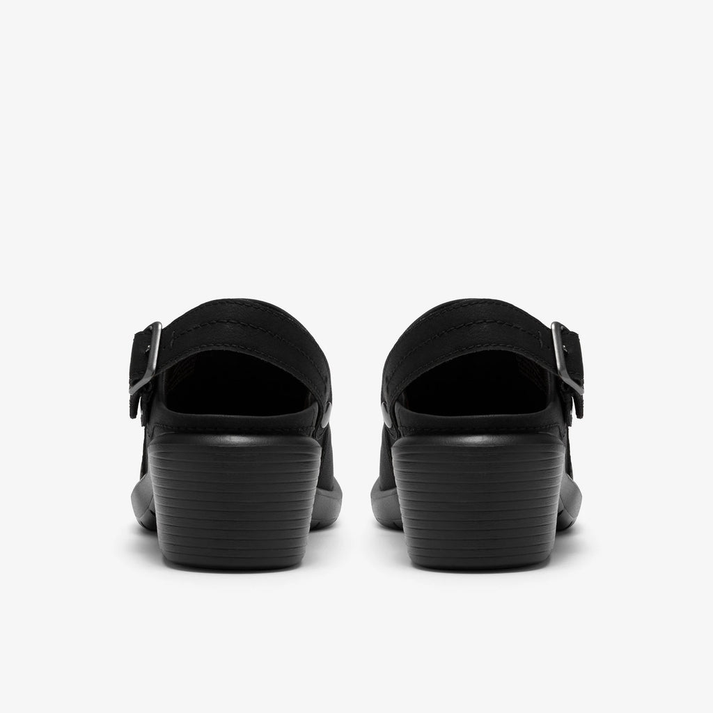Leather Convertible Mule - Black