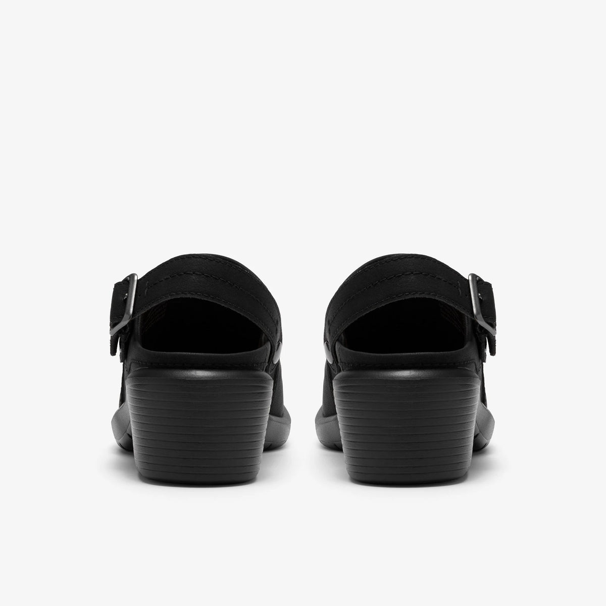 Leather Convertible Mule - Black