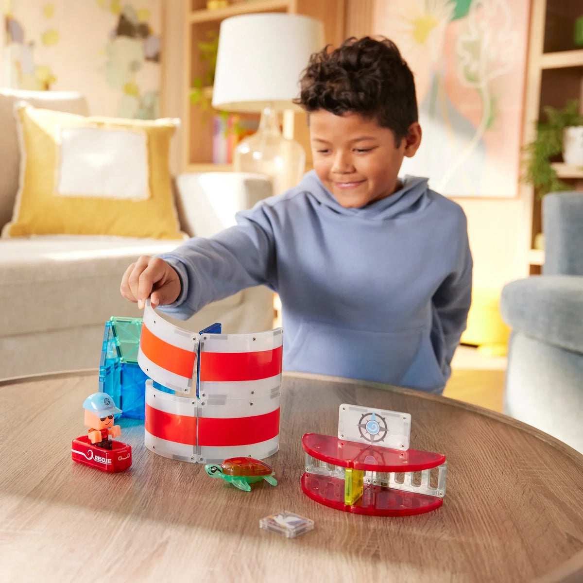 Lighthouse Rescue Magnetic Building Set - 26 Pieces
