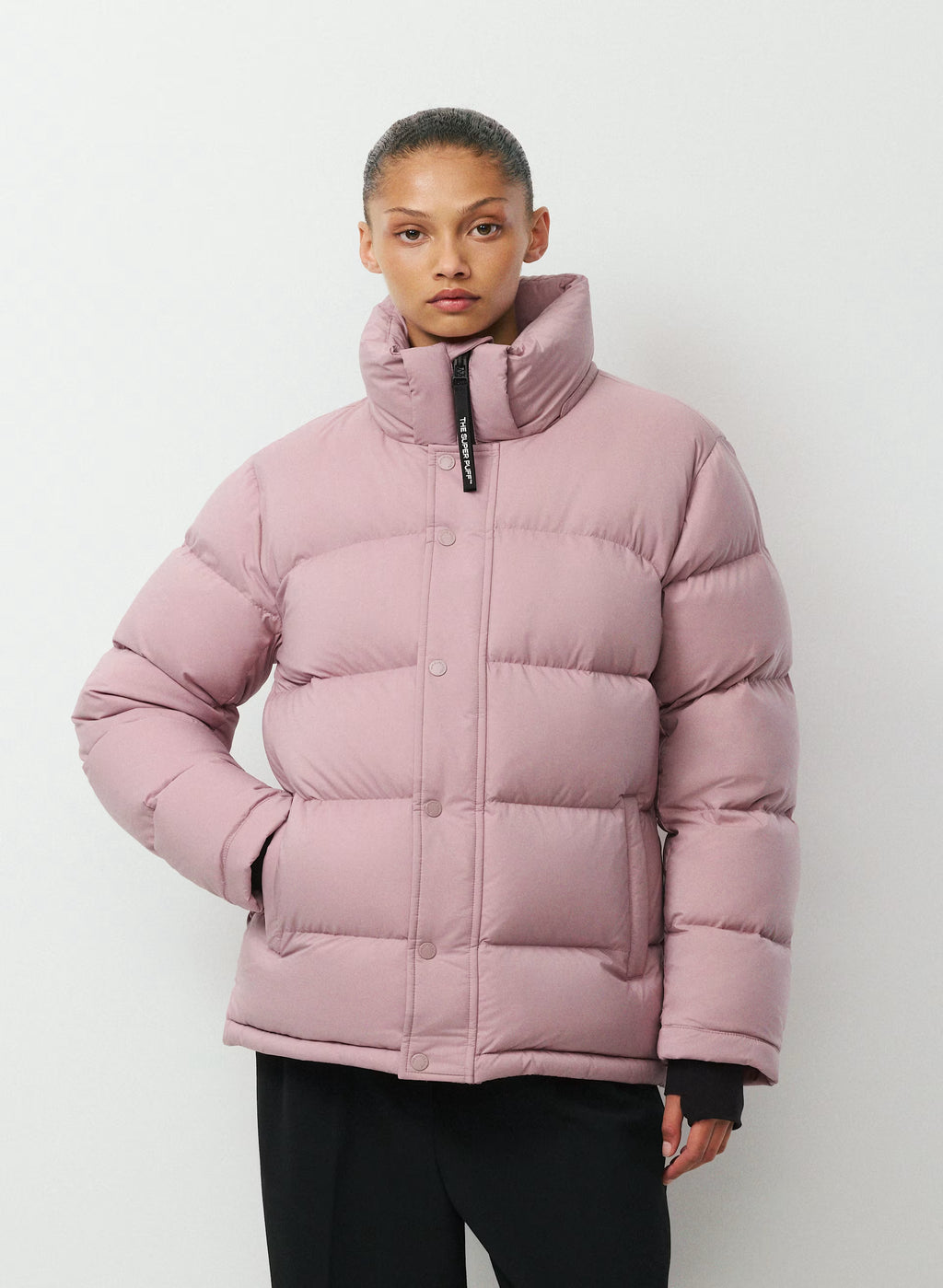 Long Down Puffer Jacket - Blue