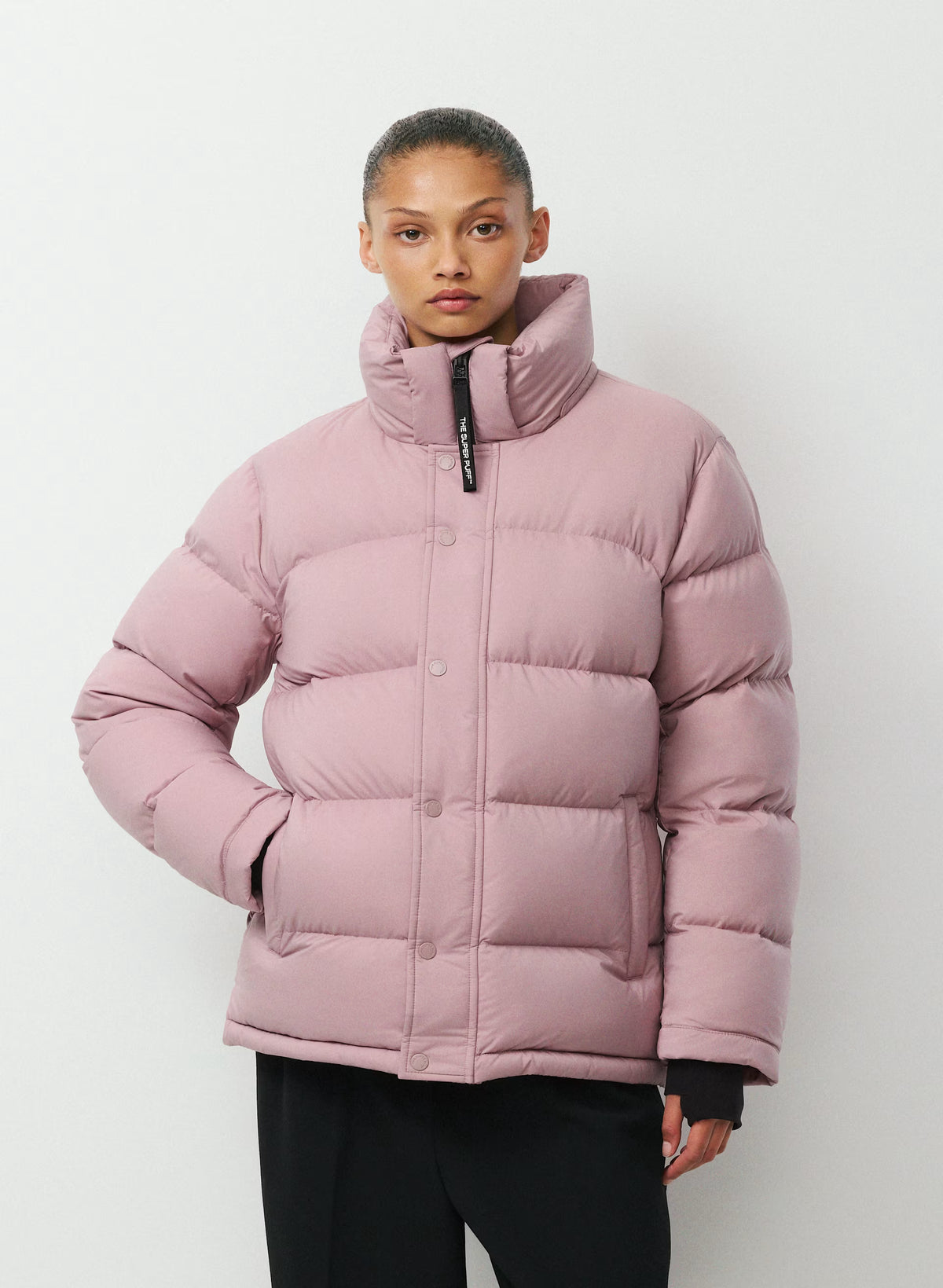 Long Down Puffer Jacket - Blue
