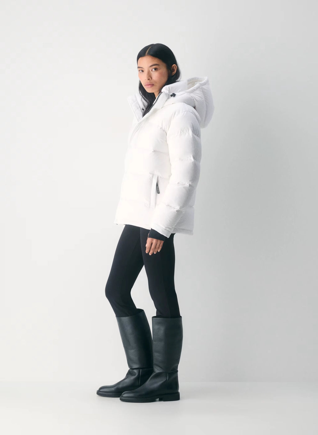 Long Down Puffer Jacket - Blue