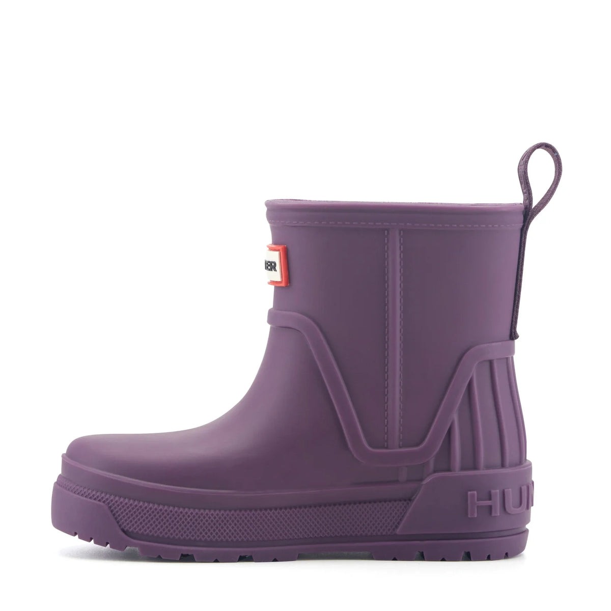Kids' Waterproof Short Rain Boots - Dark Purple