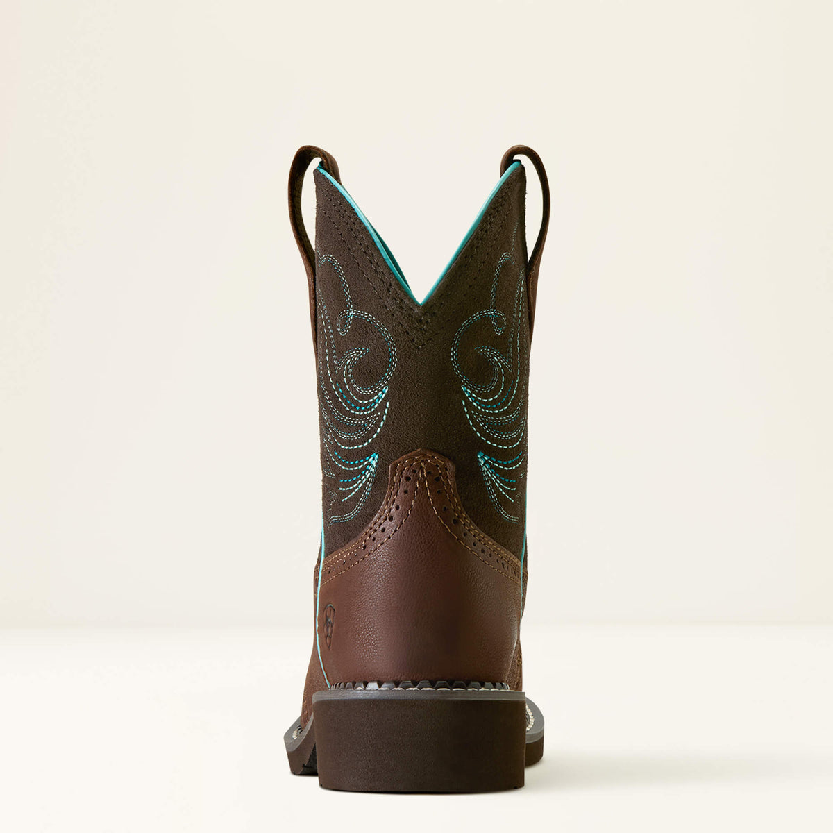 Women's Suede Western Ankle Boots - Tan