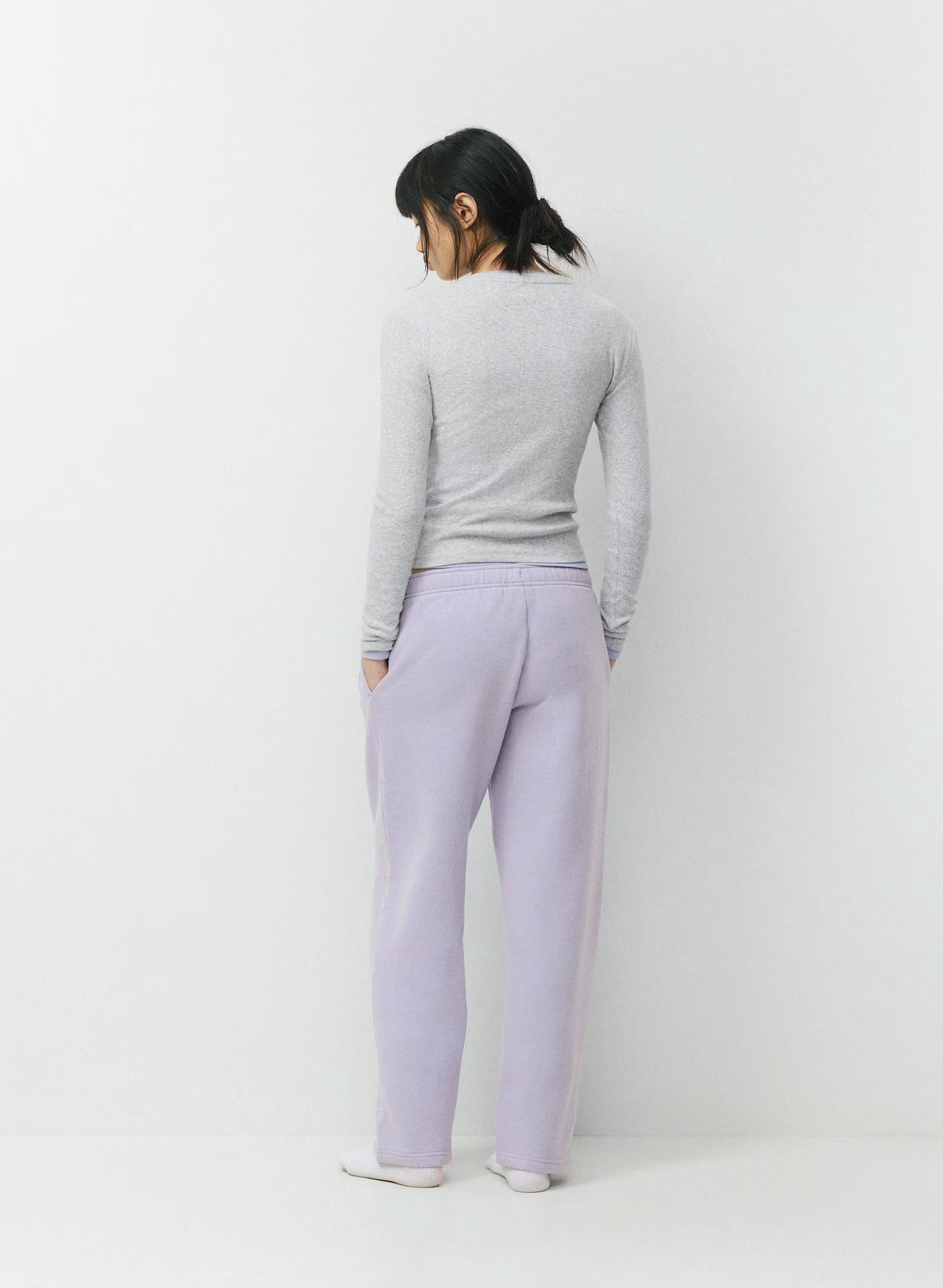 Straight-Leg Fleece Sweatpants - Yellow