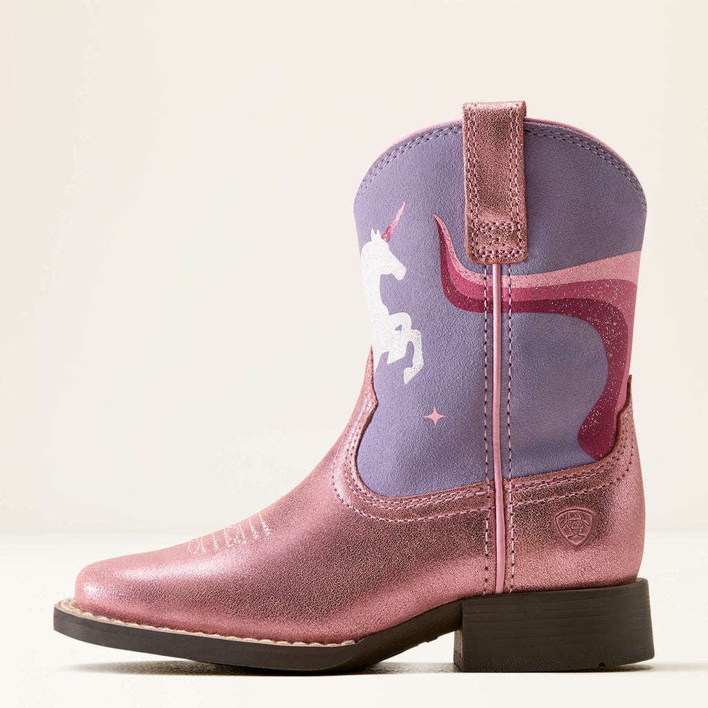 Kids' Sparkle Unicorn Western Boots - Pink
