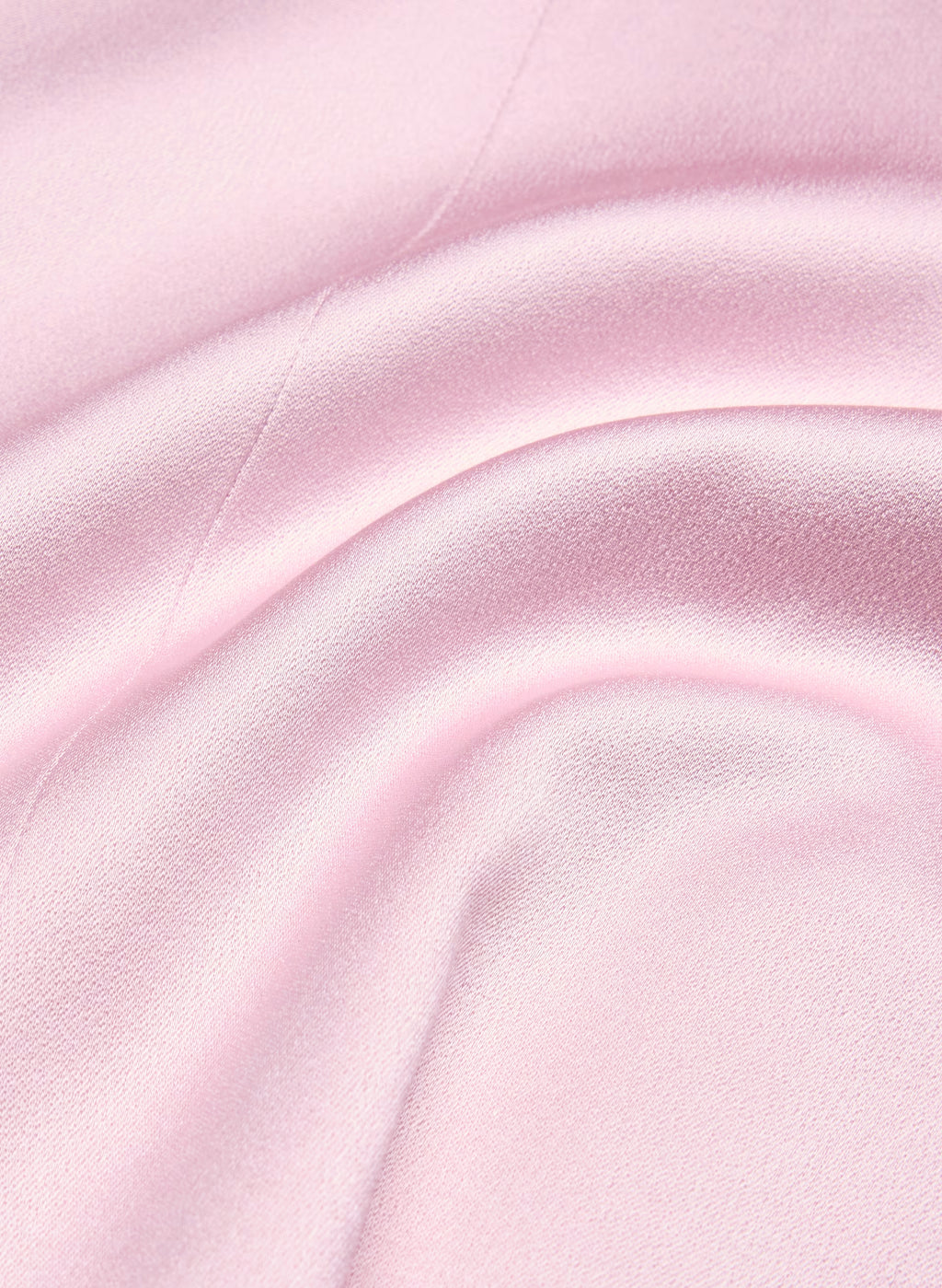 Square-Neck Stretch Satin Mini Dress - Pink