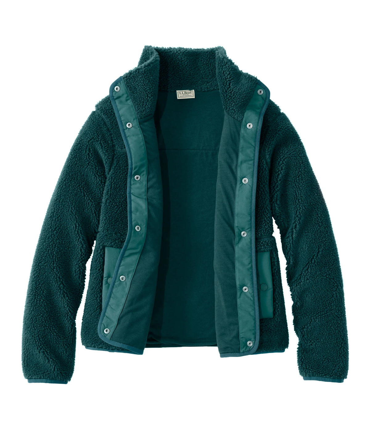 Women's Sherpa Fleece Jacket - Teal