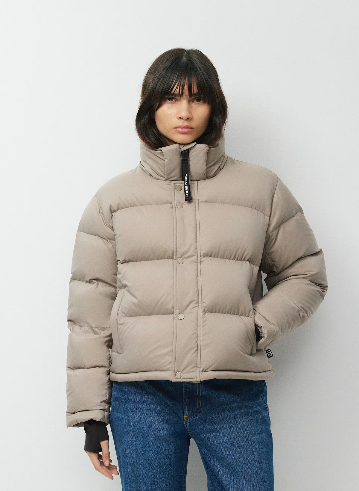 Short Down Puffer Jacket - Blue