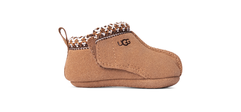 Baby Suede Hook-and-Loop Slippers