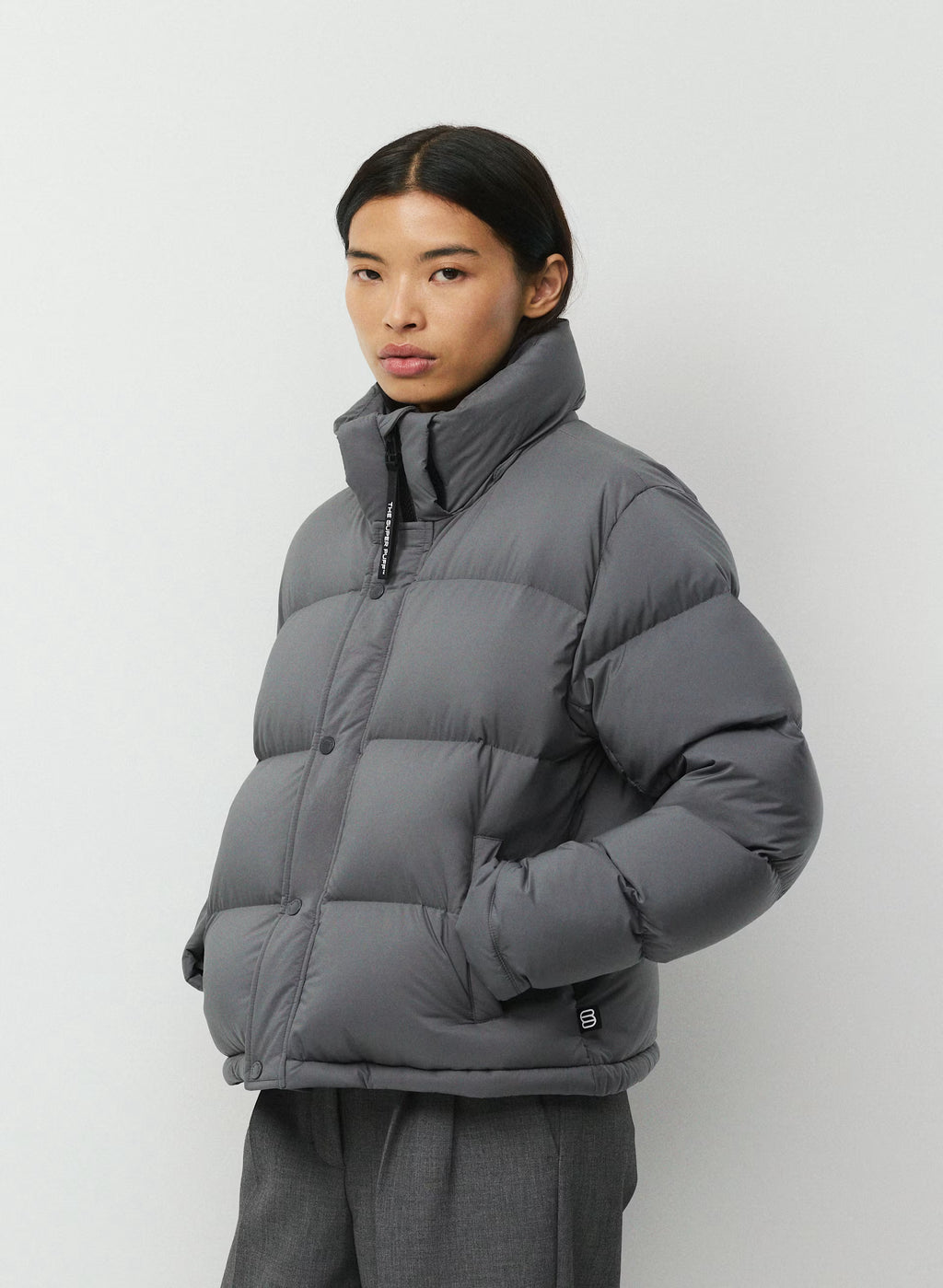 Short Down Puffer Jacket - Blue