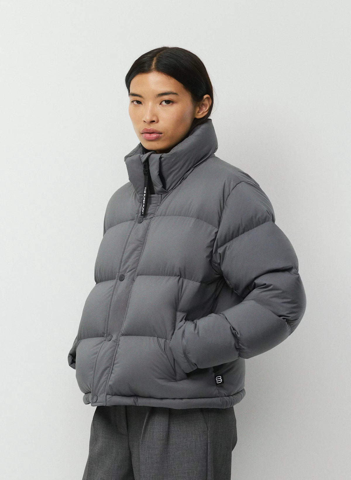 Short Down Puffer Jacket - Blue