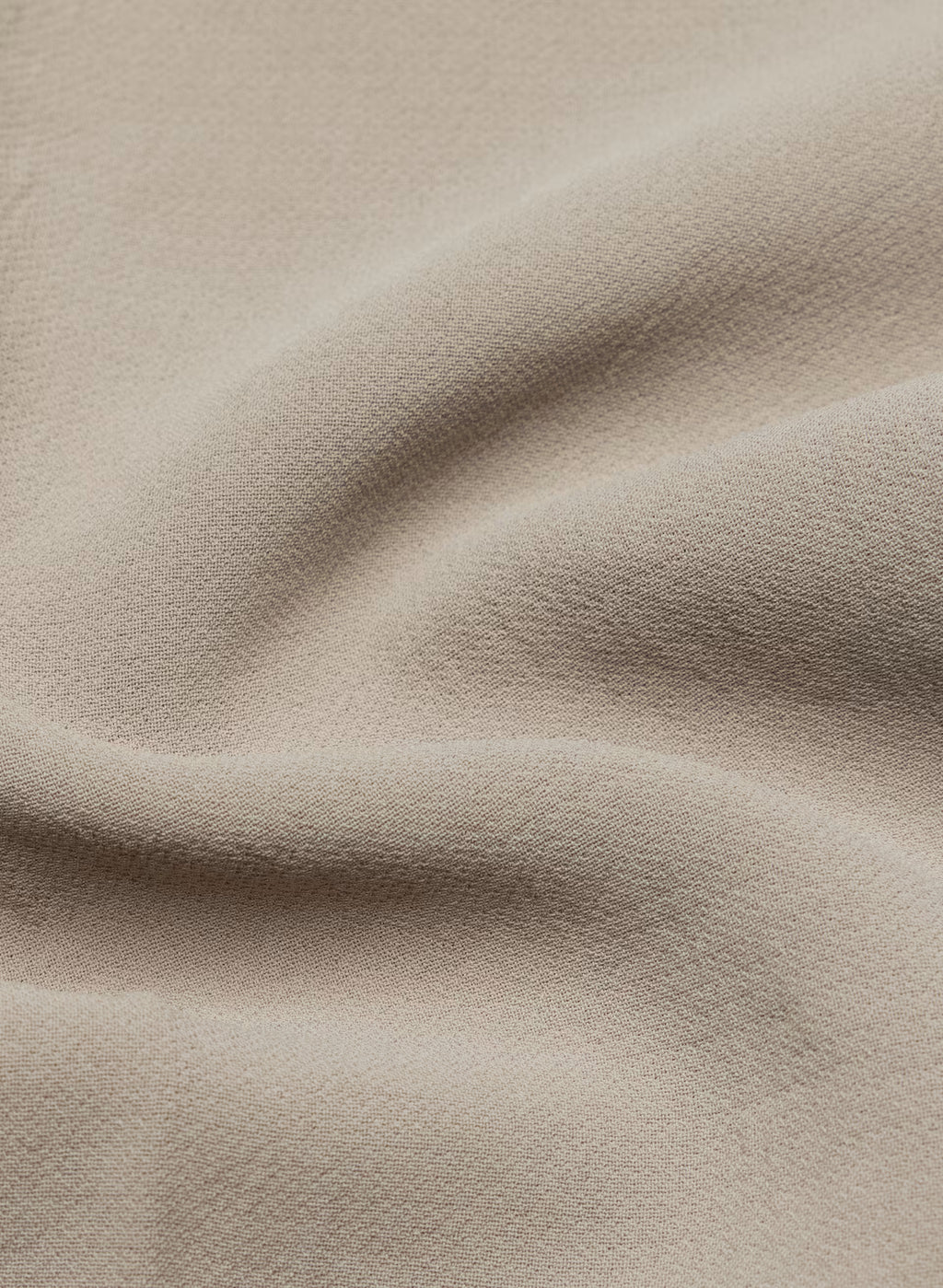 High-Rise Wide-Leg Crepe Trousers - Sand