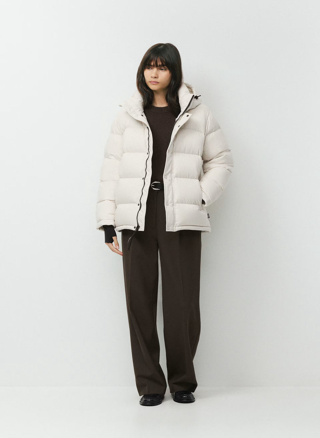 Long Down Puffer Jacket - Blue