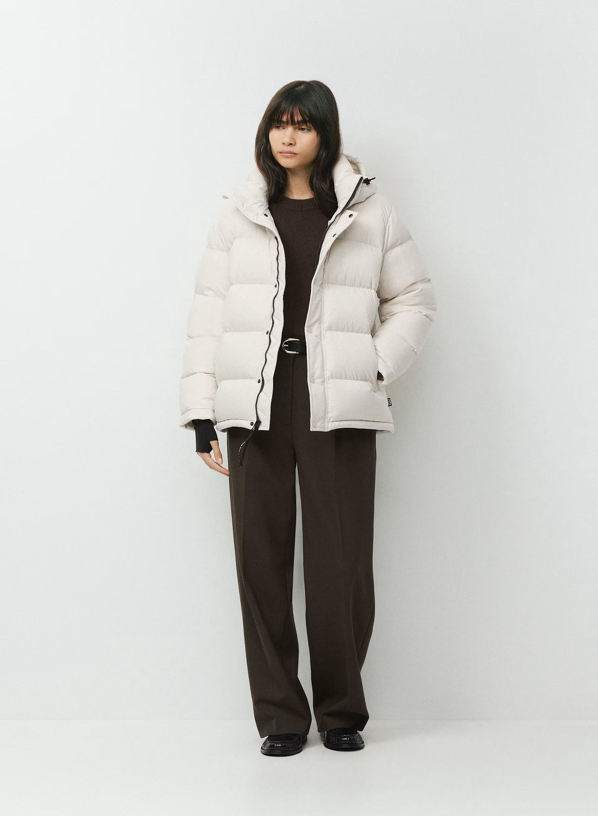 Long Down Puffer Jacket - Blue