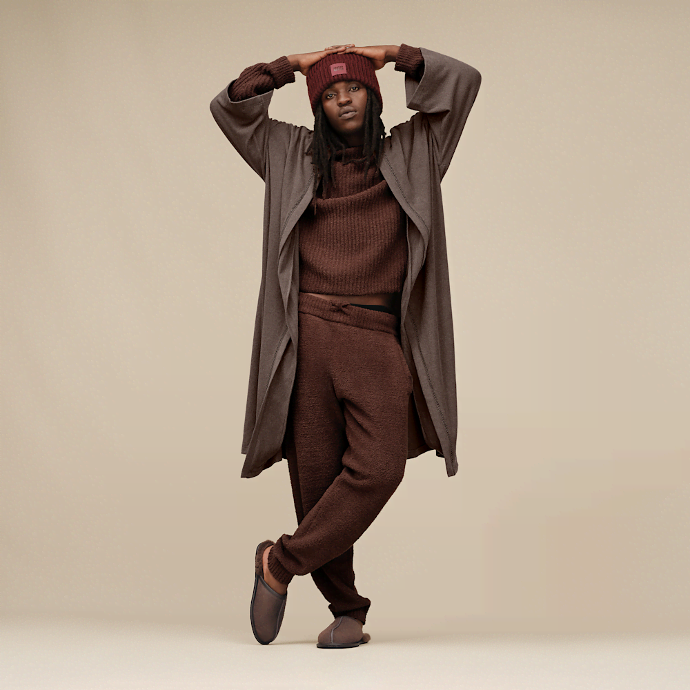 Men's Recycled Knit Belted Robe