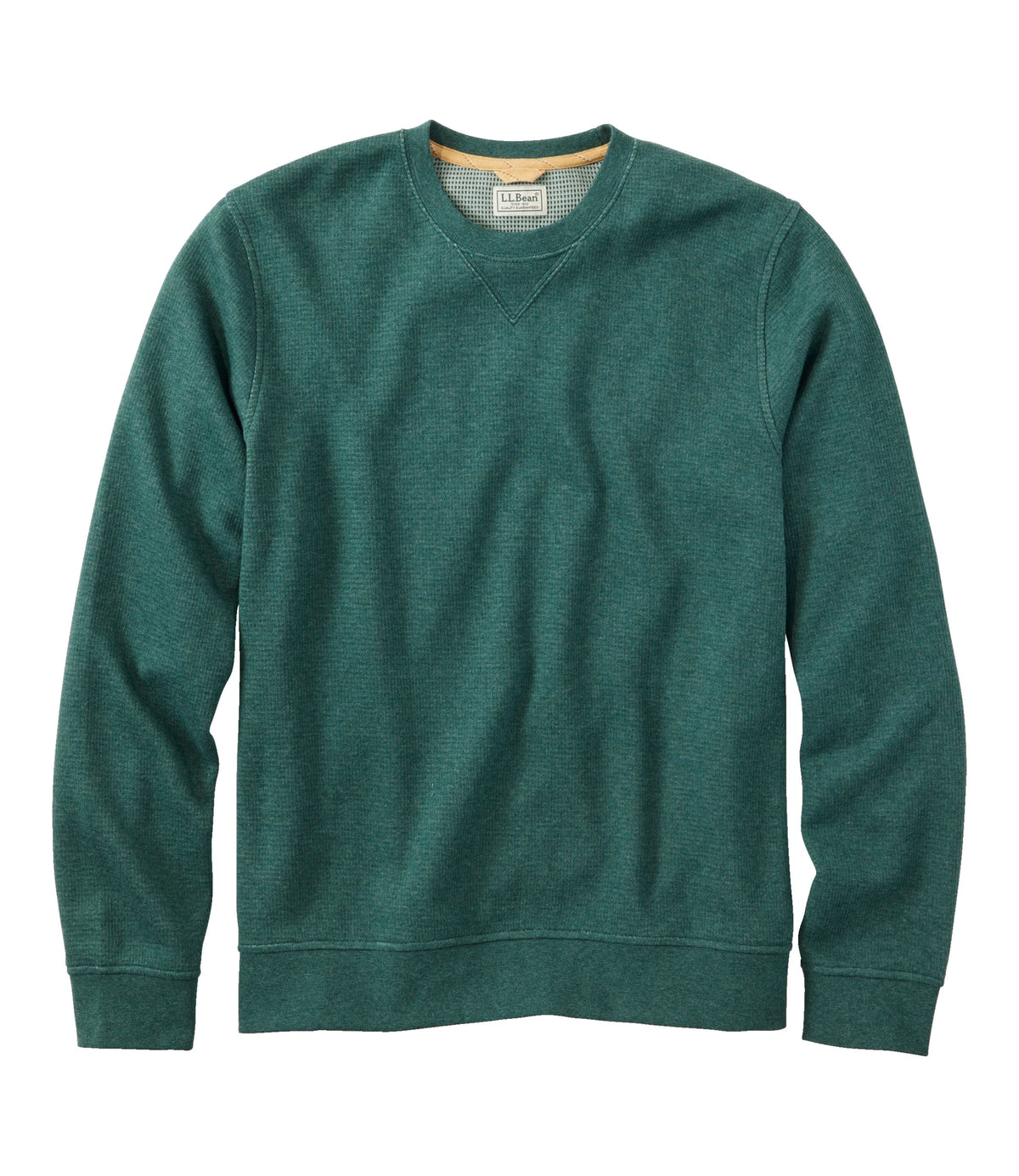 Men's Waffle Knit Crewneck Sweatshirt - Blue