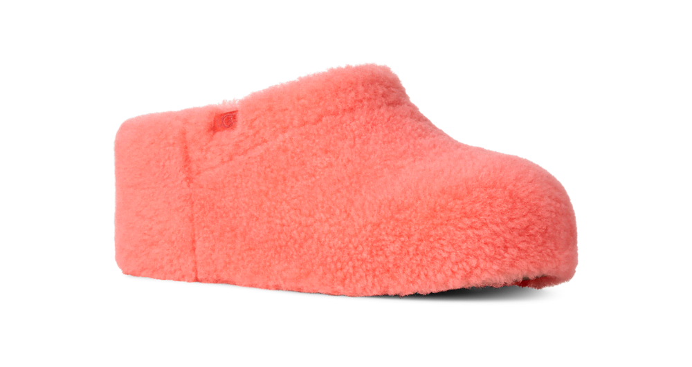 Women's Shearling-Trim Suede Clog