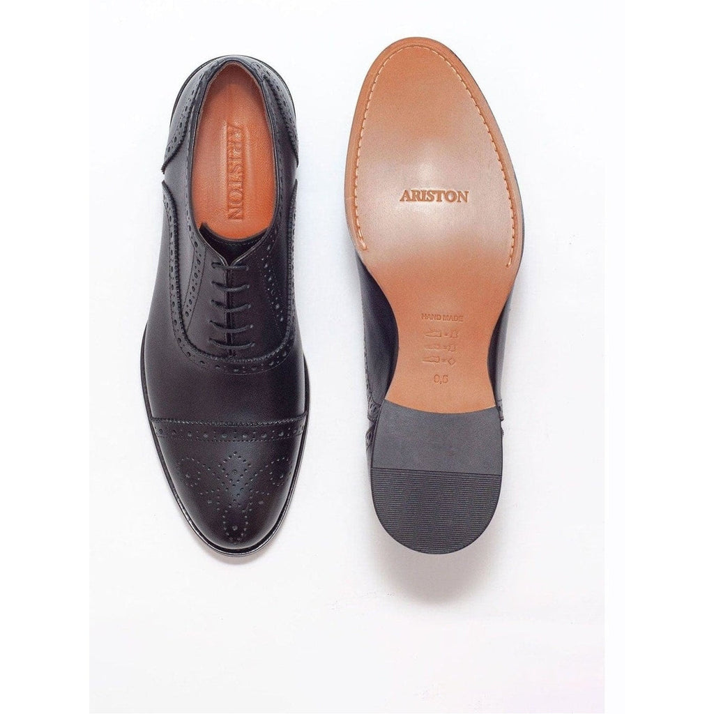 Men's Black Lace Up Oxford Leather Dress Shoes