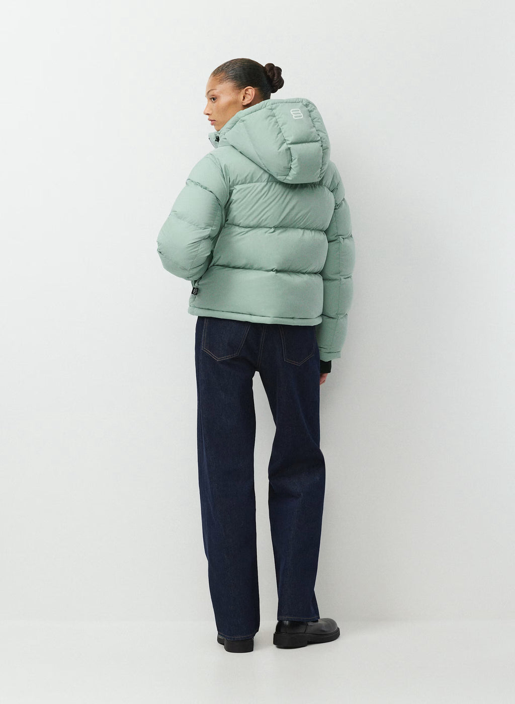 Short Down Puffer Jacket - Blue