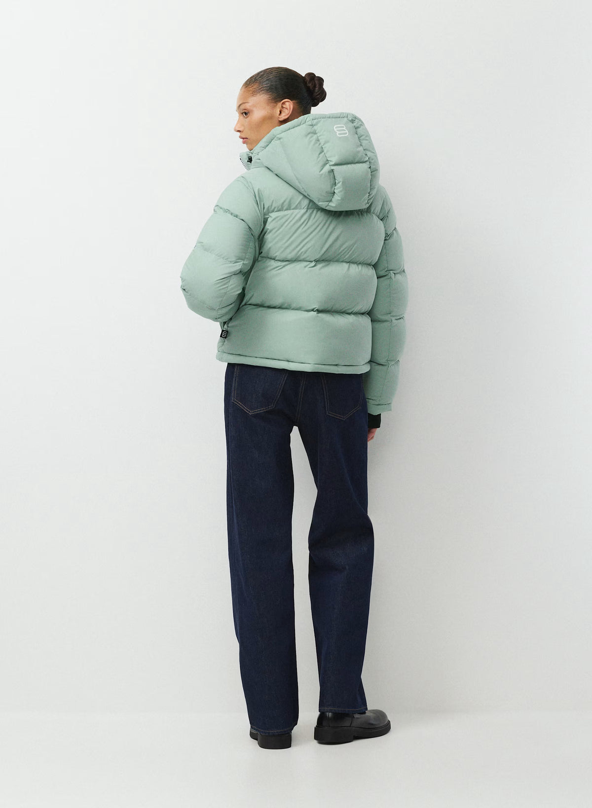 Short Down Puffer Jacket - Blue