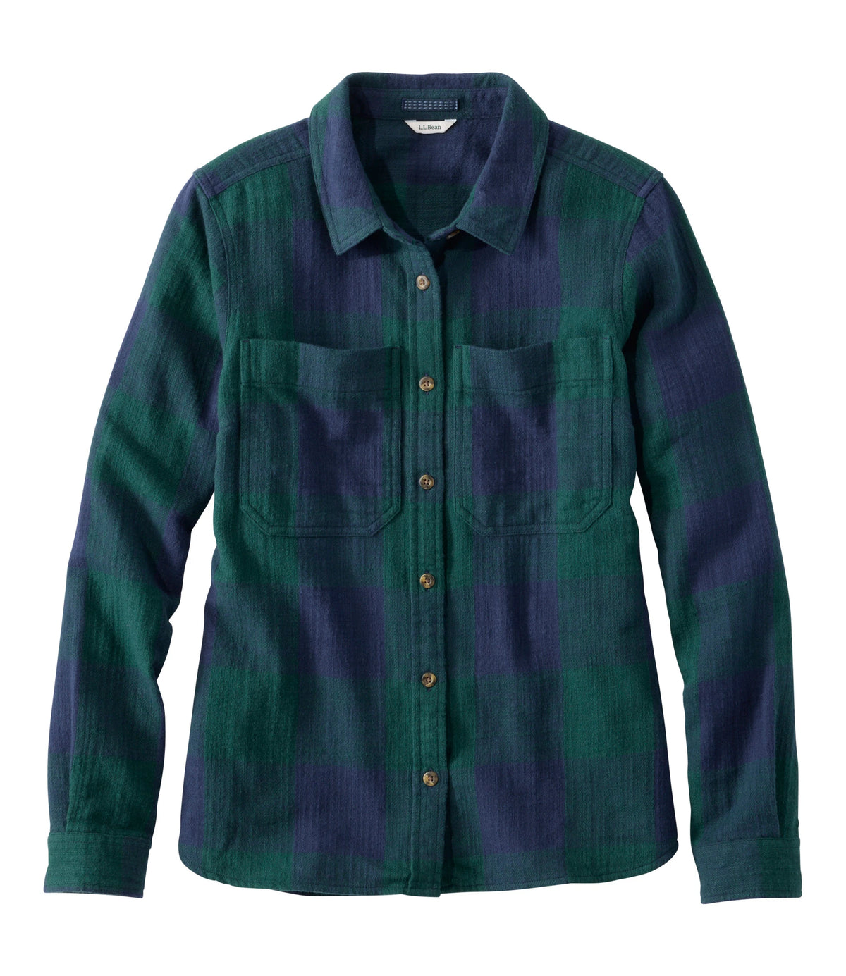 Women's Brushed Cotton Flannel Shirt - Natural