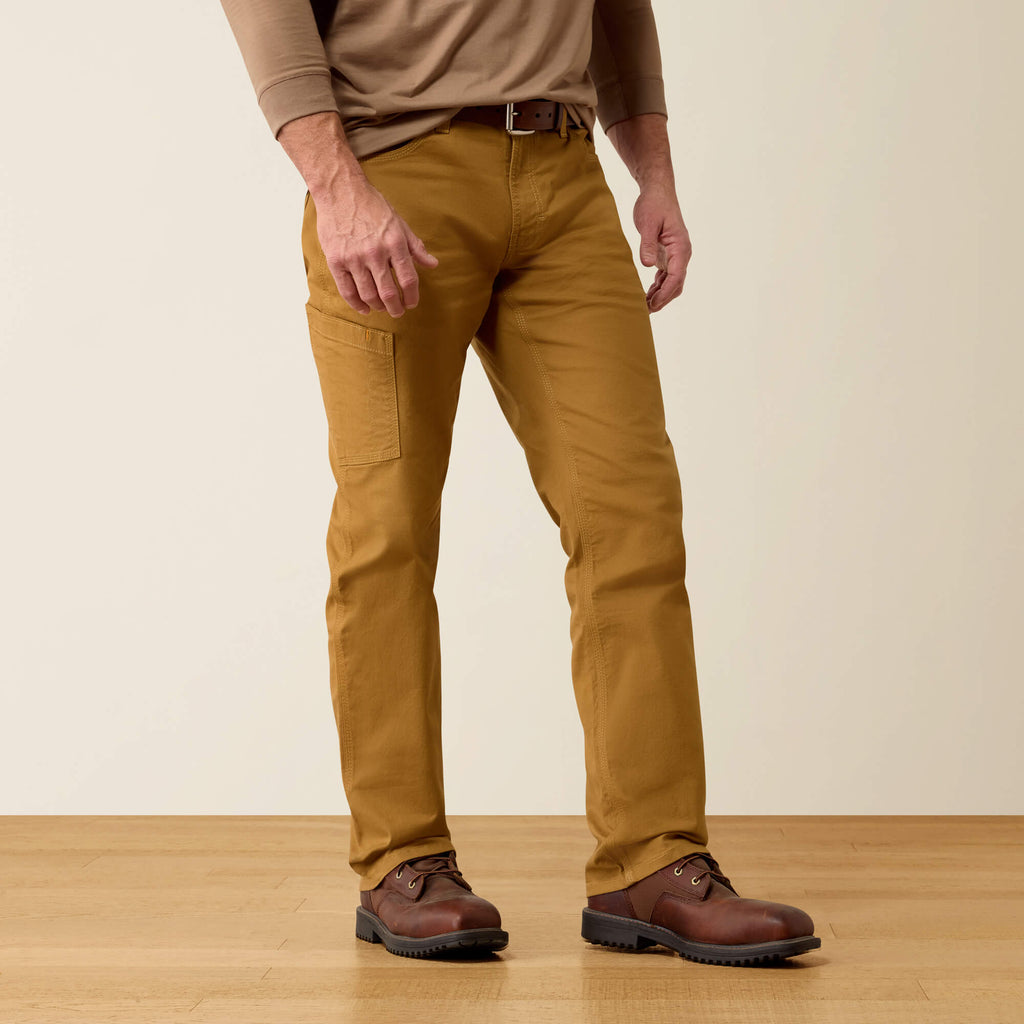 Men's Relaxed Stretch Canvas Work Pants - Khaki