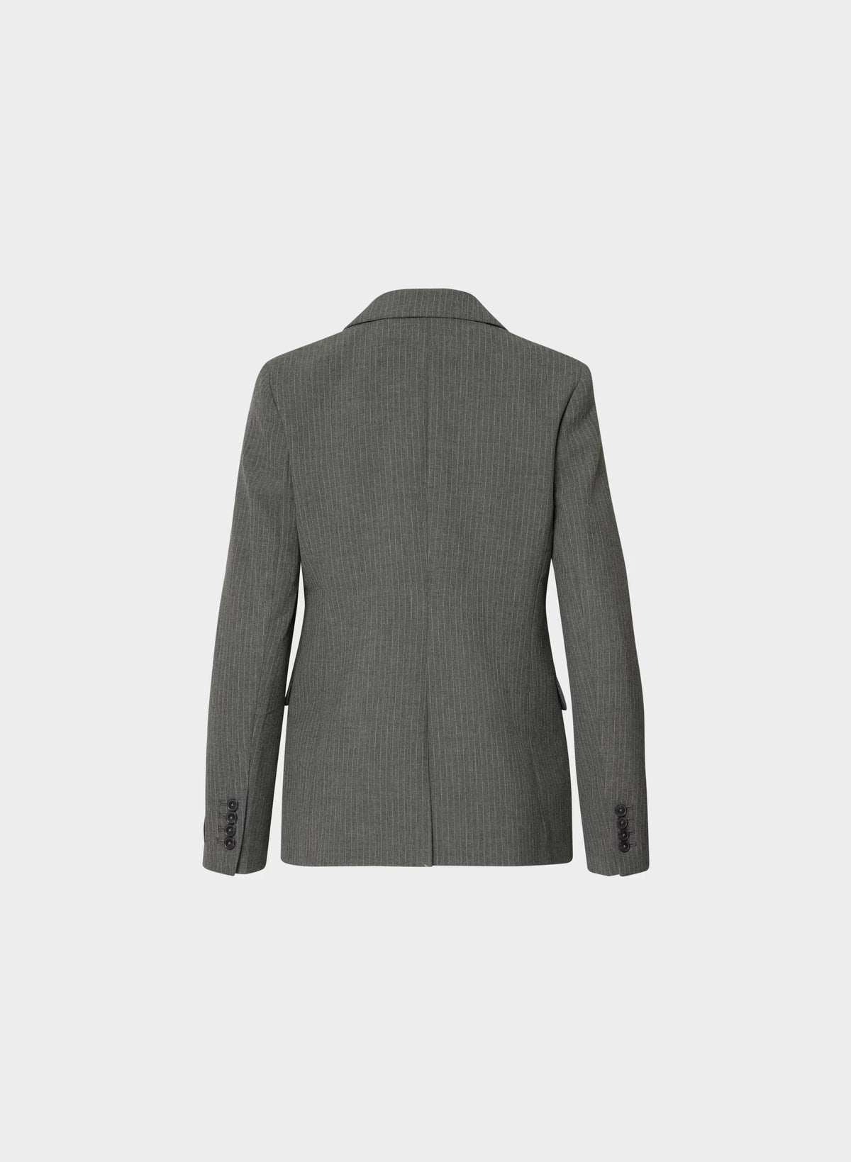 Single-Breasted Stretch Blazer - Check