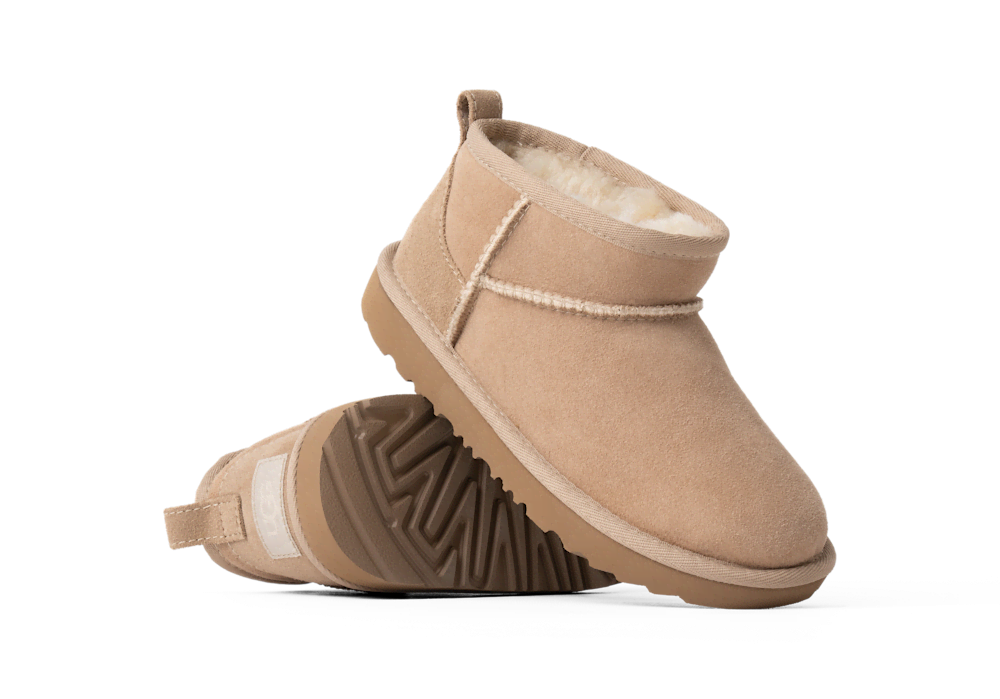 Kids' Low Shaft Sheepskin Boot - Black