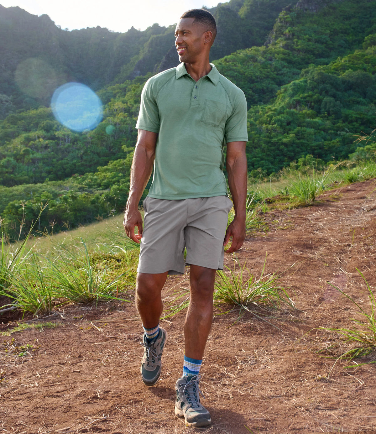Men's 9-Inch Quick-Dry Active Shorts - Red