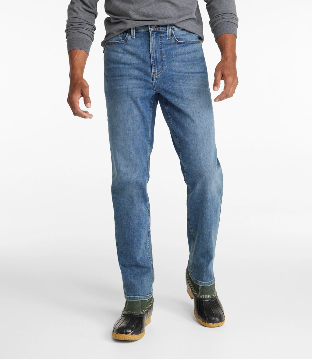 Men's Stretch Straight-Leg Jeans - Tan