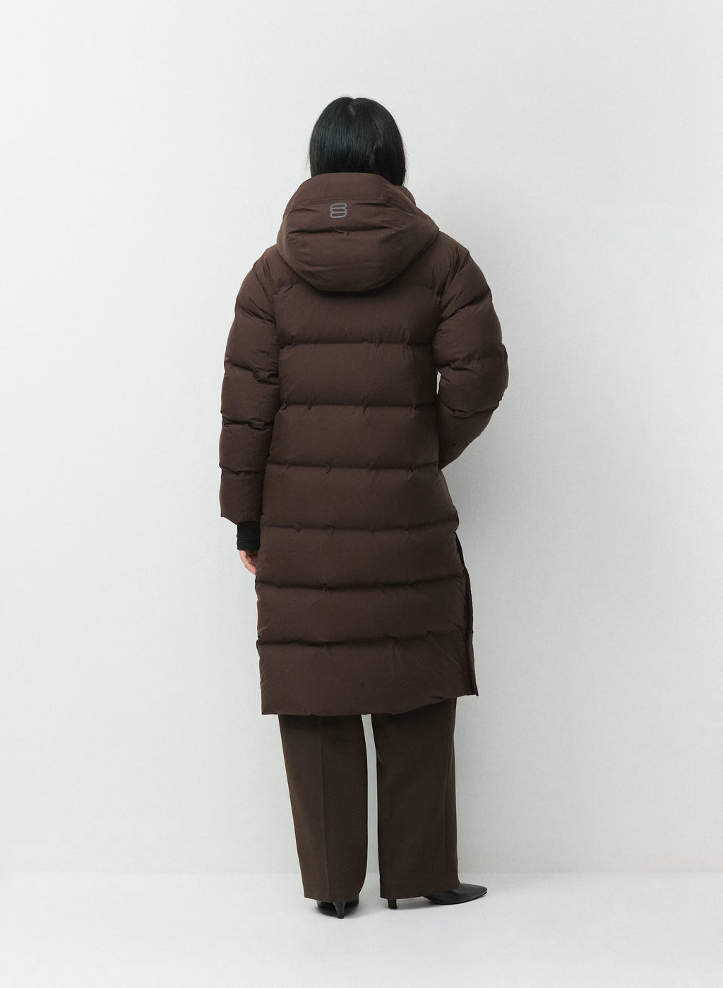 Waterproof Long Down Puffer Coat - Gray
