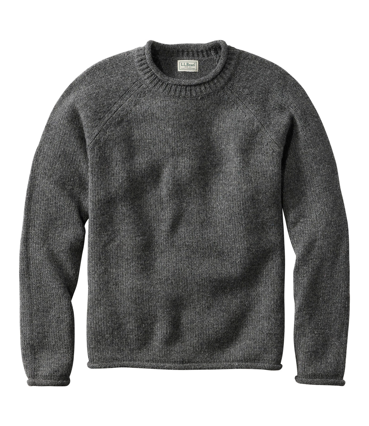 Men's Lambswool Rollneck Sweater - Natural
