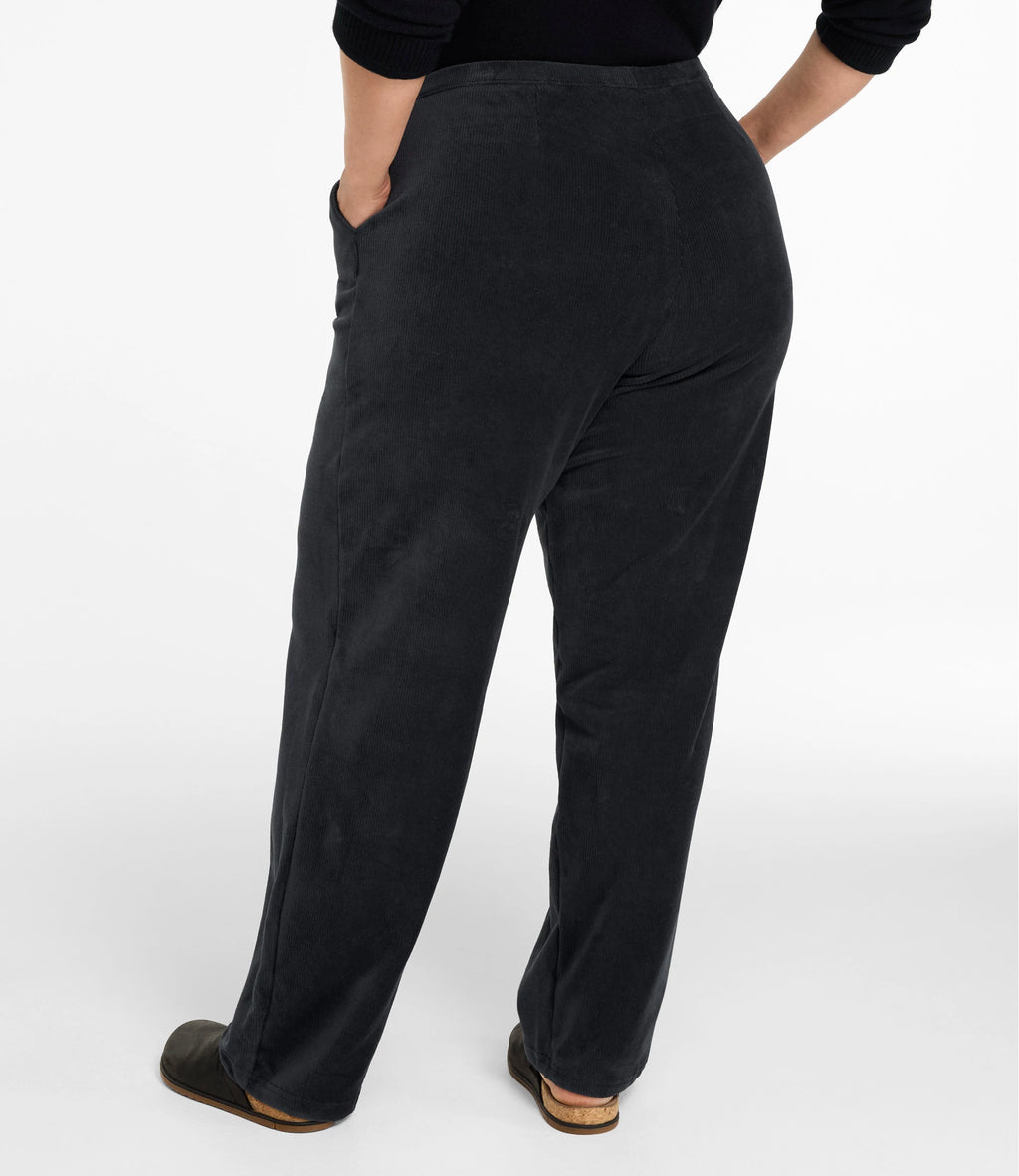 Women's Stretch Corduroy Straight-Leg Pants - Khaki