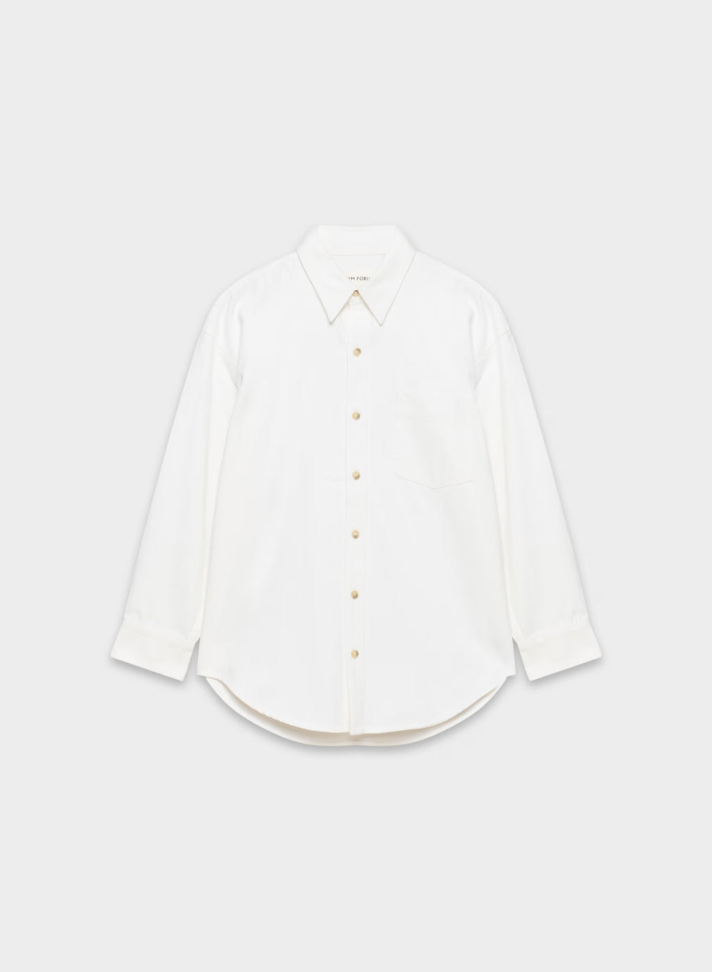 Oversized Hemp Blend Denim Shirt - Indigo