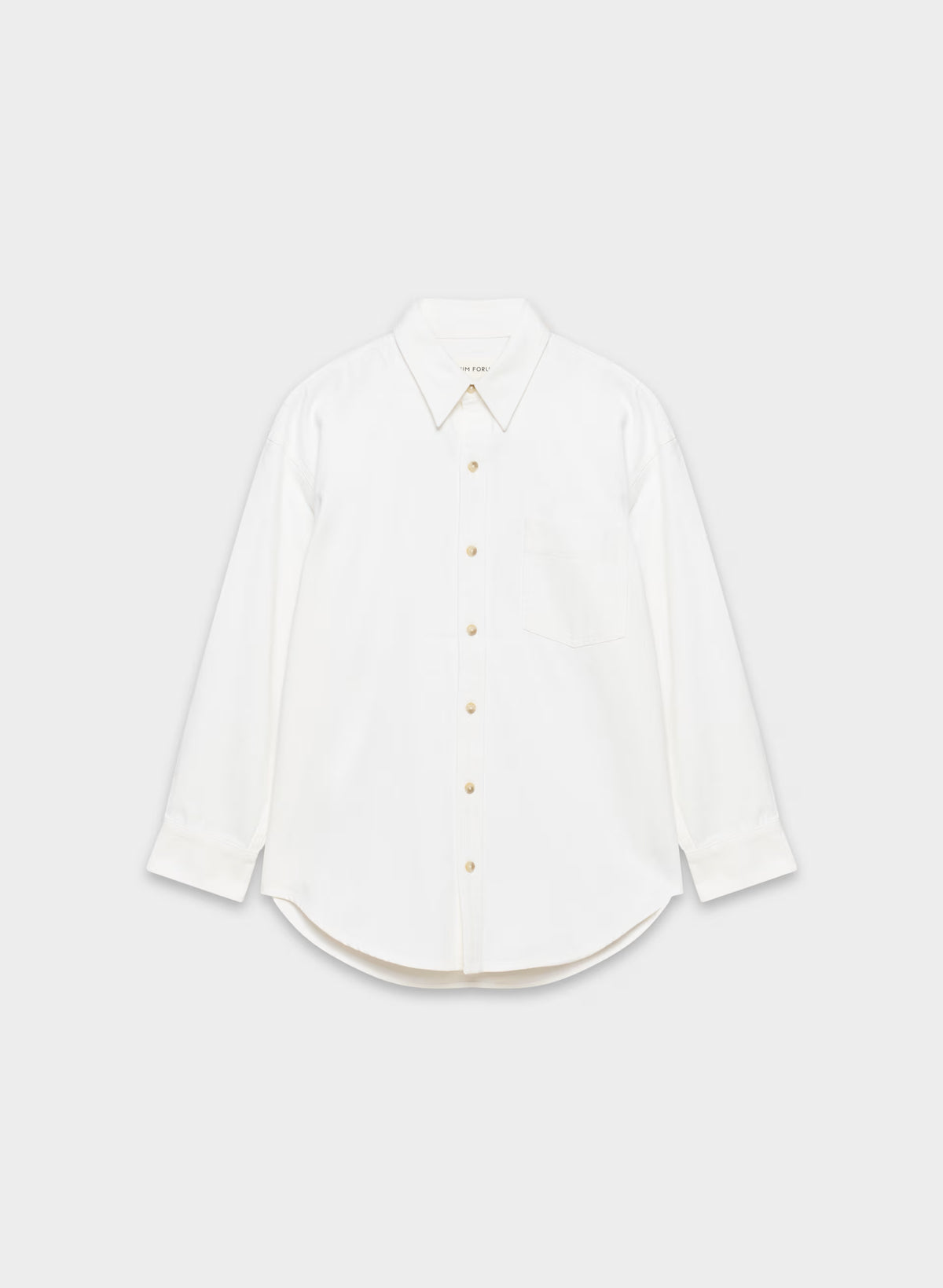 Oversized Hemp Blend Denim Shirt - Indigo