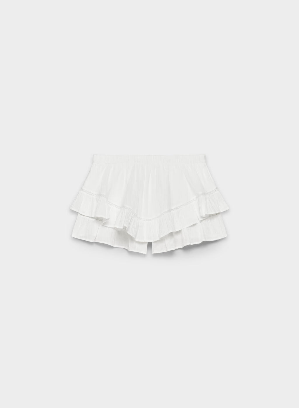 Relaxed Cotton Micro Skort - Ripple Blue