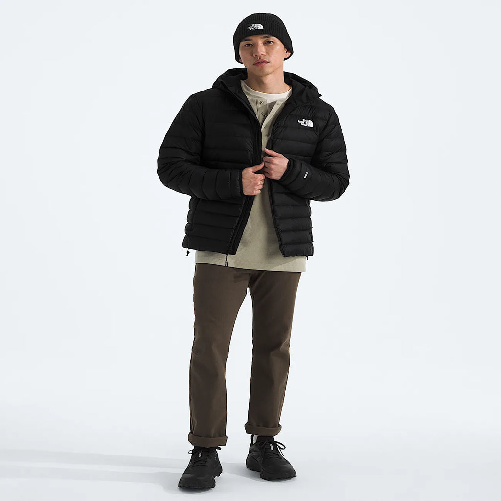 Men's Hooded Down Jacket - Black